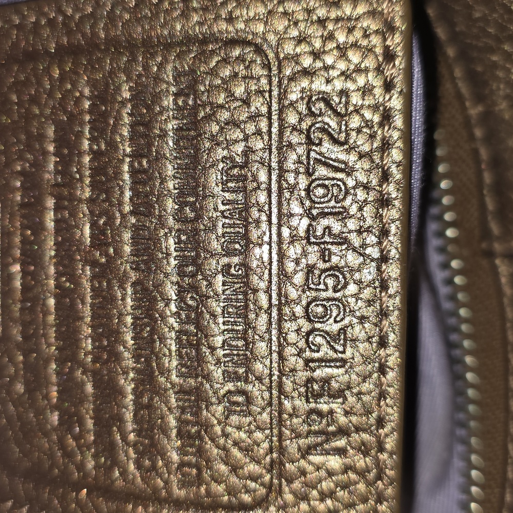 Coach Bronze Metallic Belted Chain Accent Convertable Shoulder Bag - Picture 9 of 9